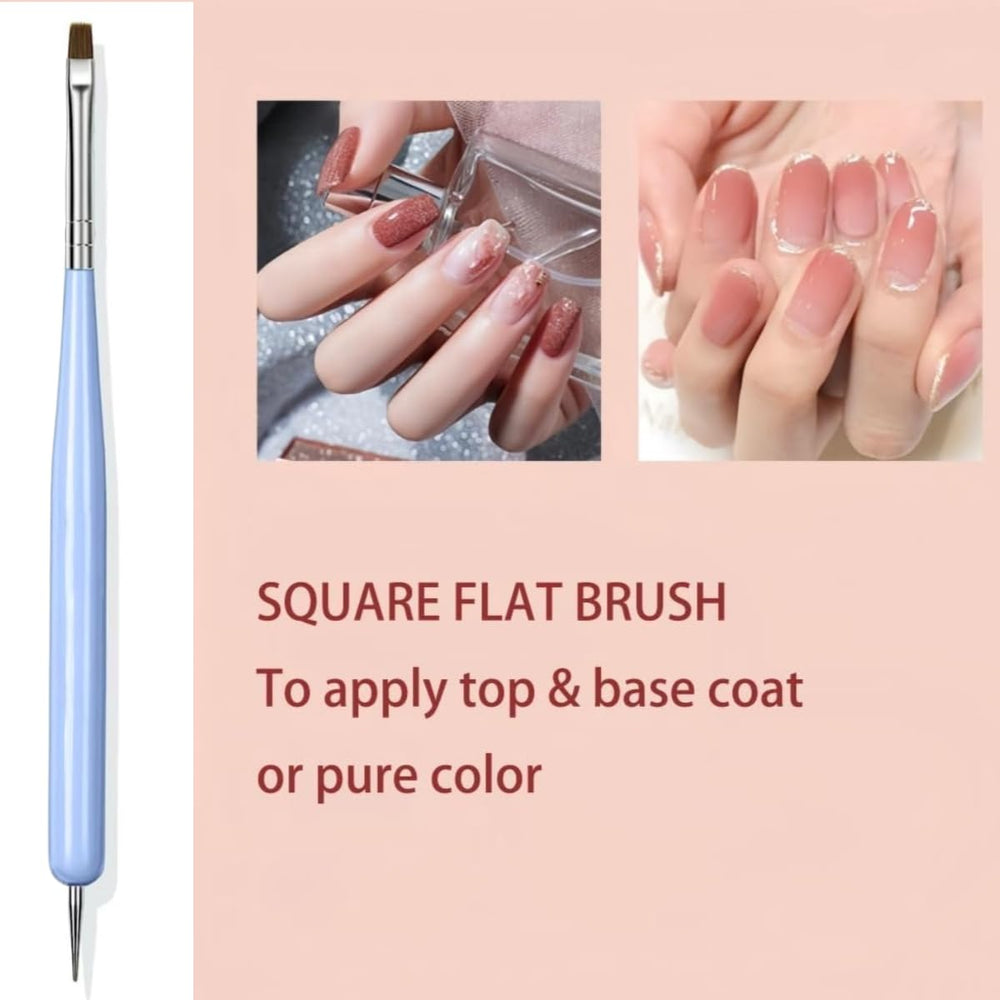 Faiteary conjunto pinceles uñas acabado profesional para bricolaje.