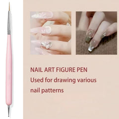 Faiteary pincel plano uñas ideal para rellenos uniformes.