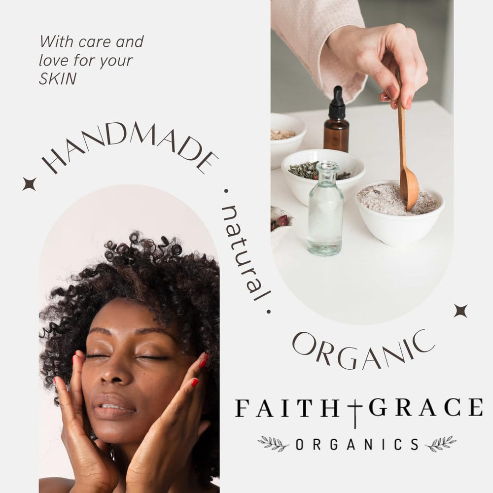 Faith and Grace Organics ingredientes orgánicos crema yam, hidratación profunda.