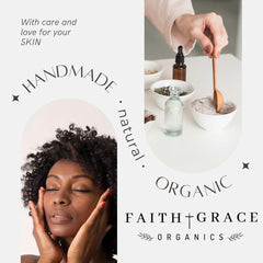 Faith and Grace Organics ingredientes orgánicos crema yam, hidratación profunda.