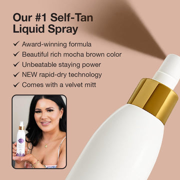 Guía de color integrada de Fake Bake Flawless para aplicar con precisión