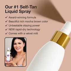 Guía de color integrada de Fake Bake Flawless para aplicar con precisión