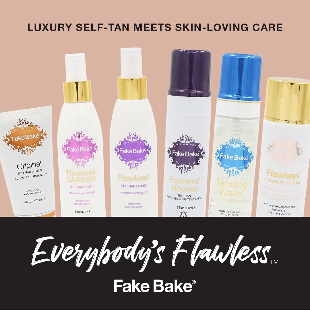 Ingrédients sans parabènes et vegan du sérum Fake Bake Flawless.