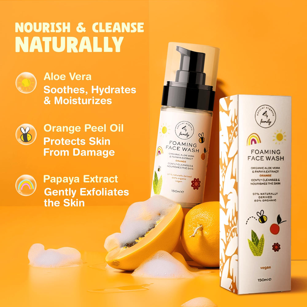 La Familia Natural y Orgánica: aroma a naranja natural sin fragancias artificiales.