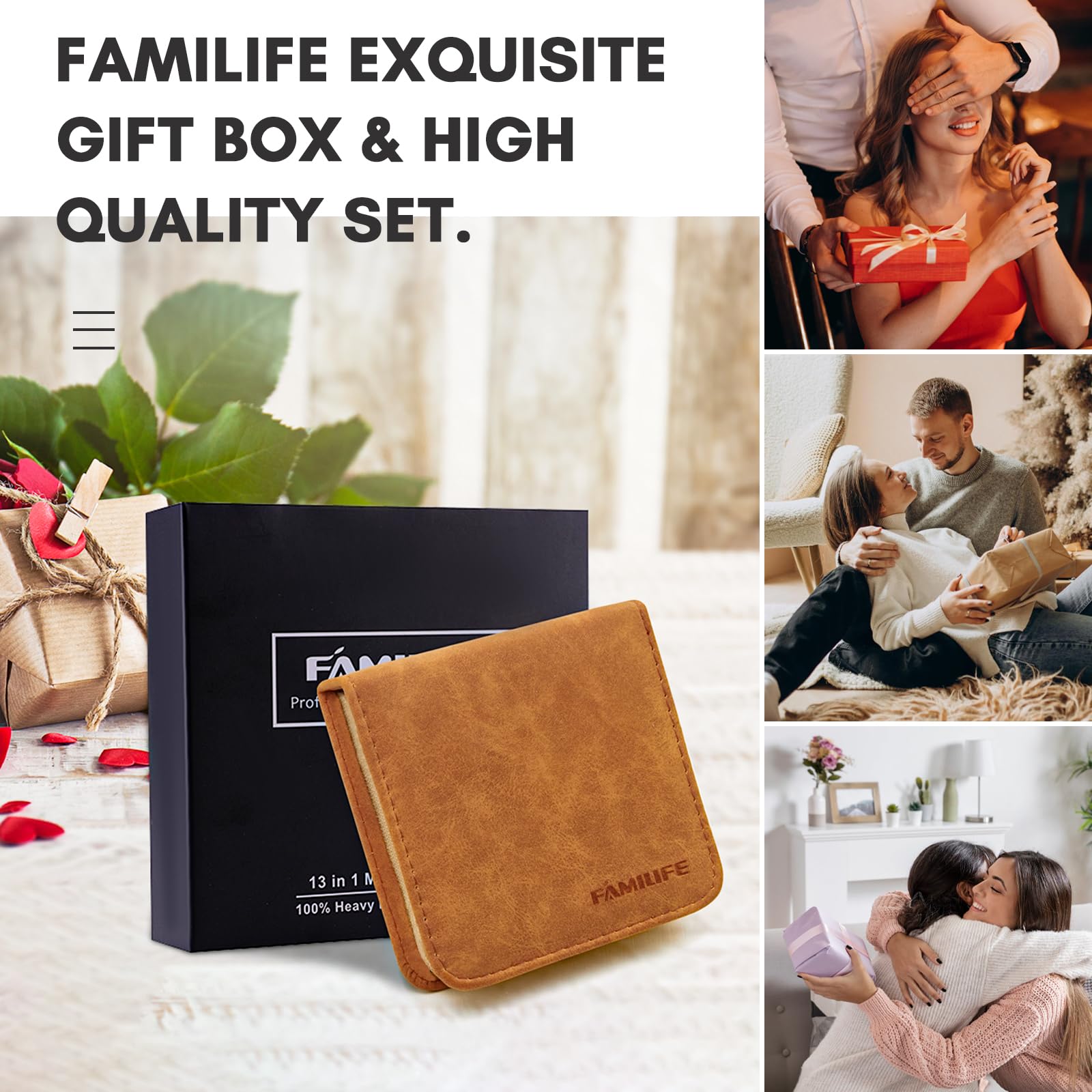 Tijeras multifuncionales FAMILIFE, herramientas versátiles para uñas y piel.