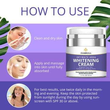 FAMIROSA crema área íntima: cuidado delicado para zonas sensibles.