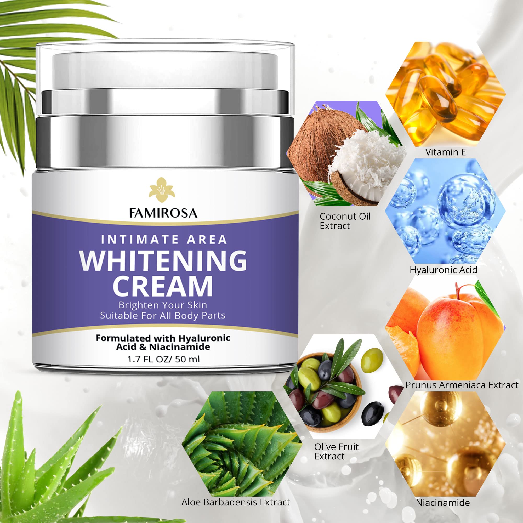 FAMIROSA crema muslos internos: suaviza y nutre la piel interna de muslos.