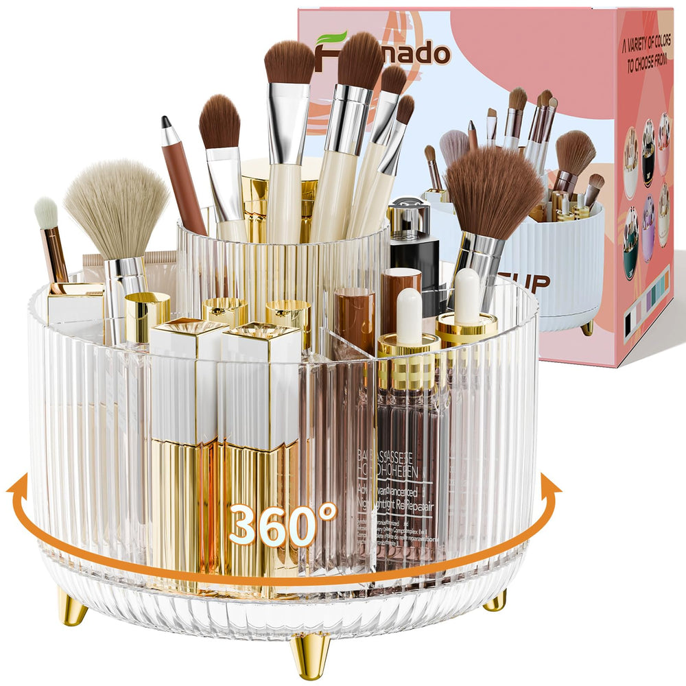 Fanado organizador de maquillaje con rotación 360 grados para acceso rápido