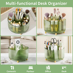 Fanado organizador cosméticos, 5 compartimentos para brochas y esmaltes.