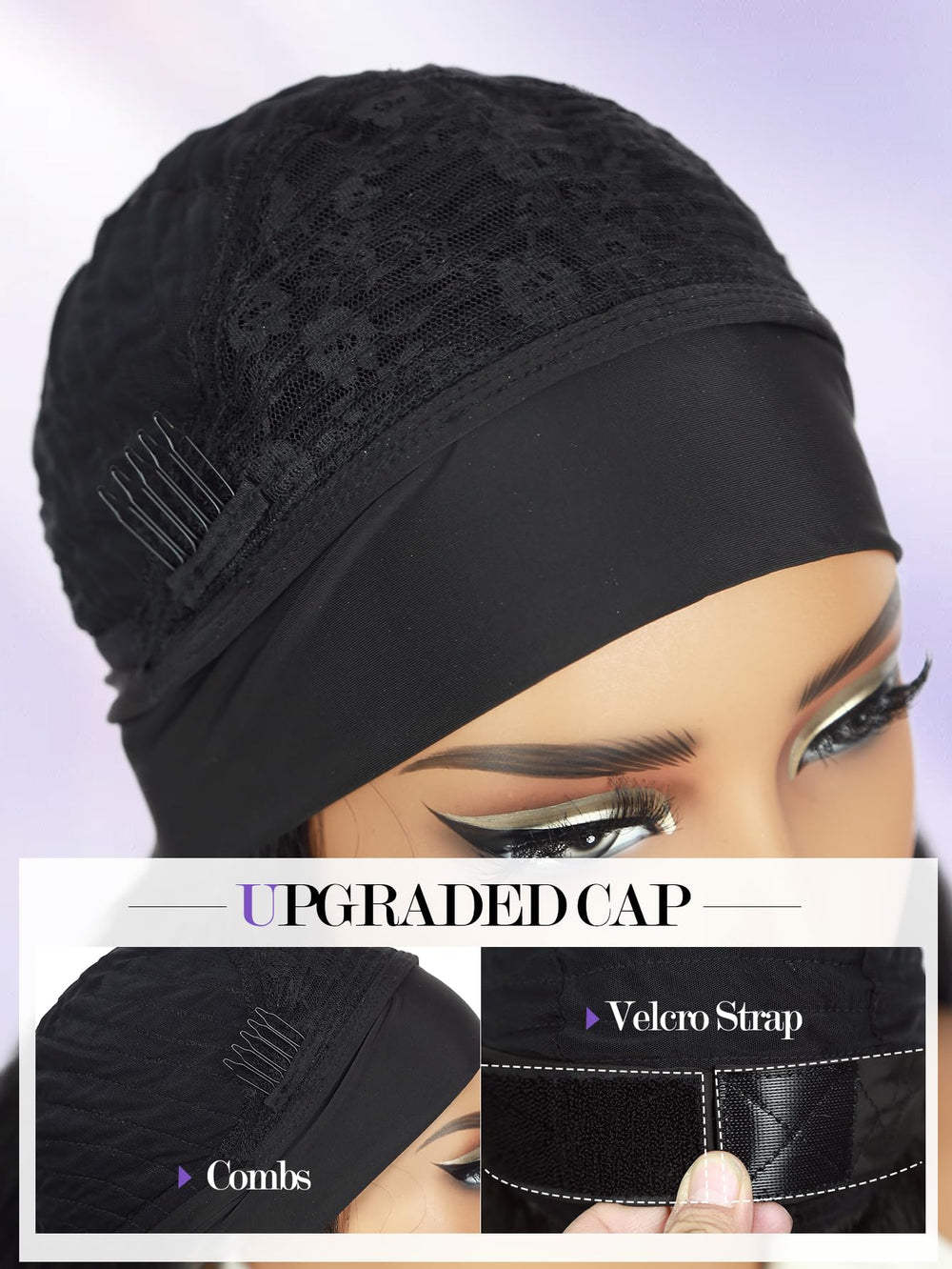 FANCEE Yaki Wavy Headband Wig, longitud de 26 pulgadas para versatilidad