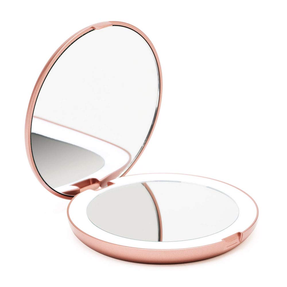Fancii Lumi: espejo de maquillaje iluminado de 5 pulgadas para retoques precisos
