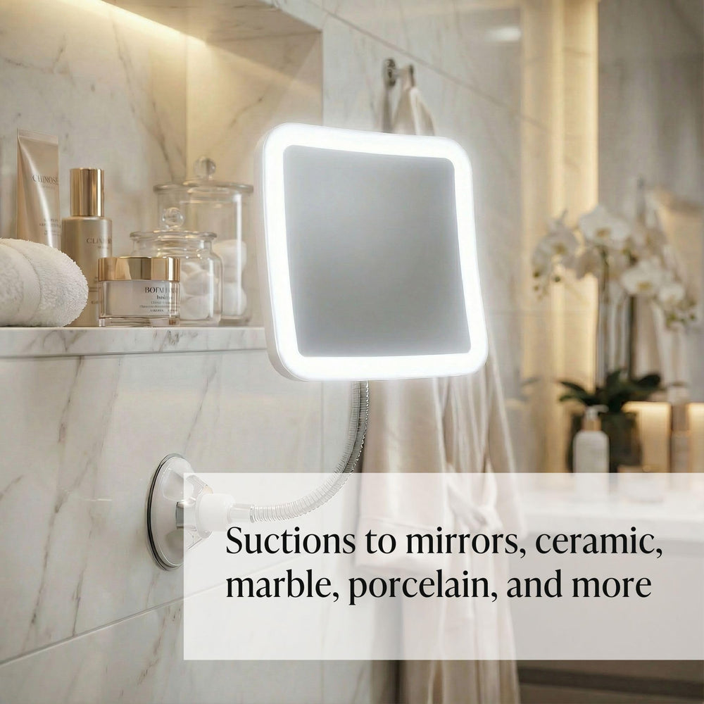 Miroir Fancii aide le maquillage précis grâce à l’agrandissement.