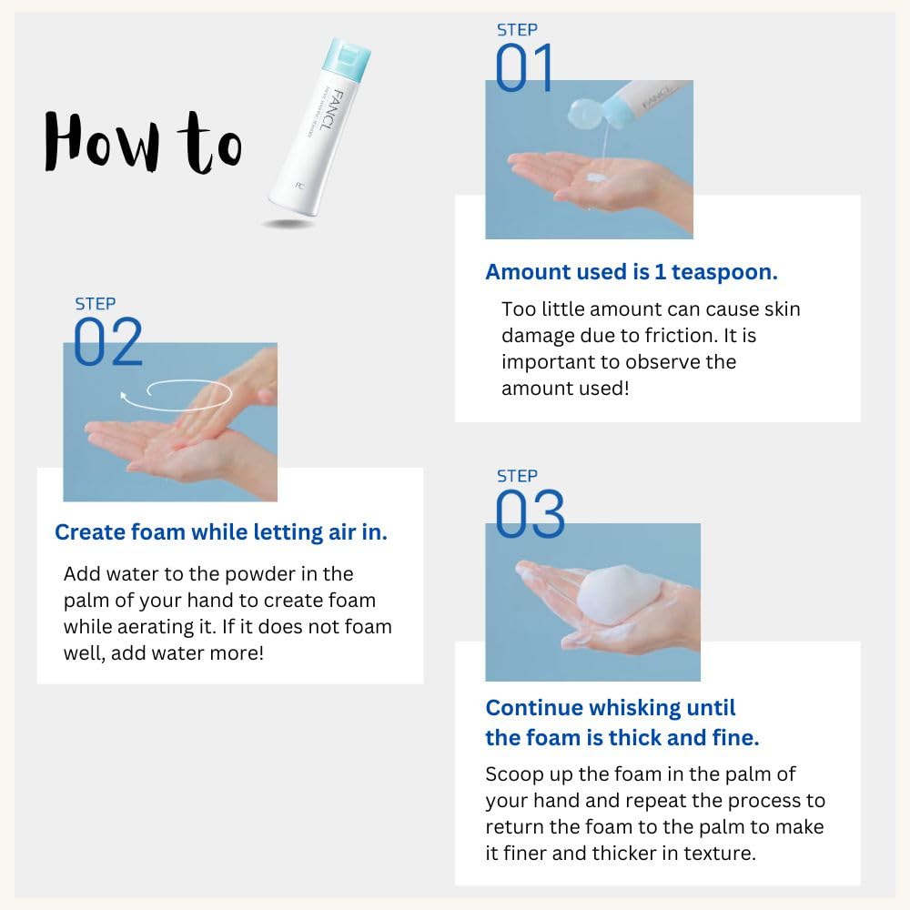 FANCL polvo limpieza facial: desobstruye poros y reduce acumulación de impurezas