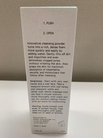 FANCL polvo limpieza facial: versatilidad para uso diario después del maquillaje