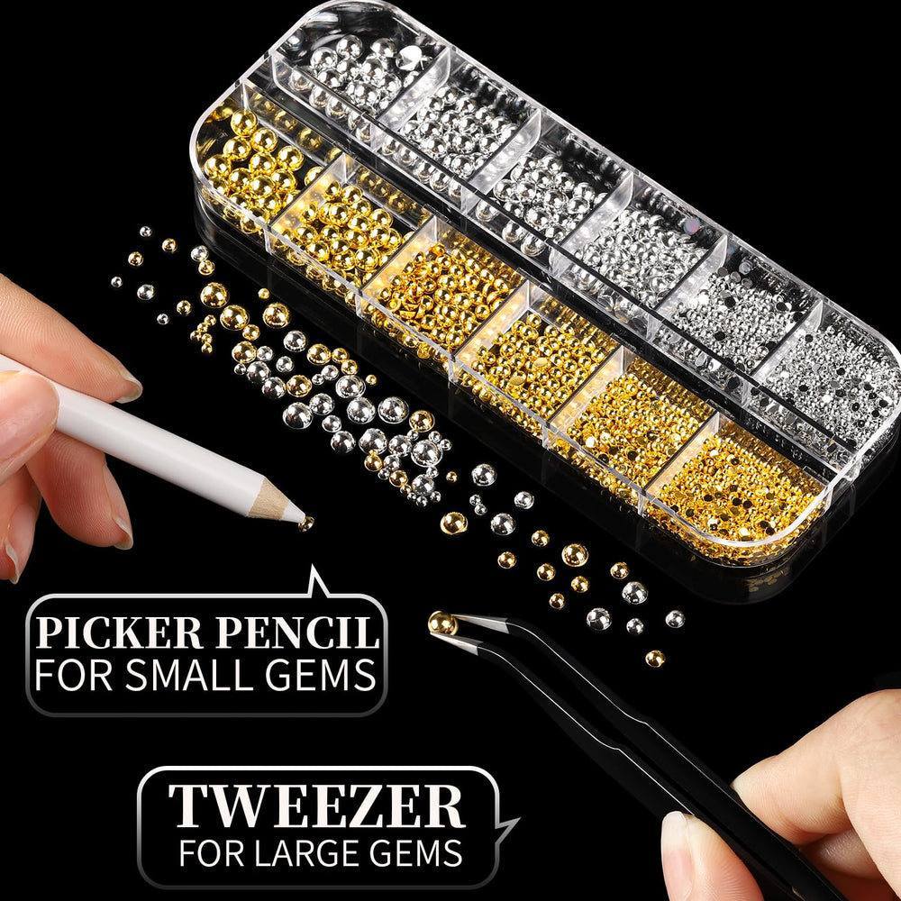 Lápiz de cera FANDAMEI para recoger gemas con precisión.