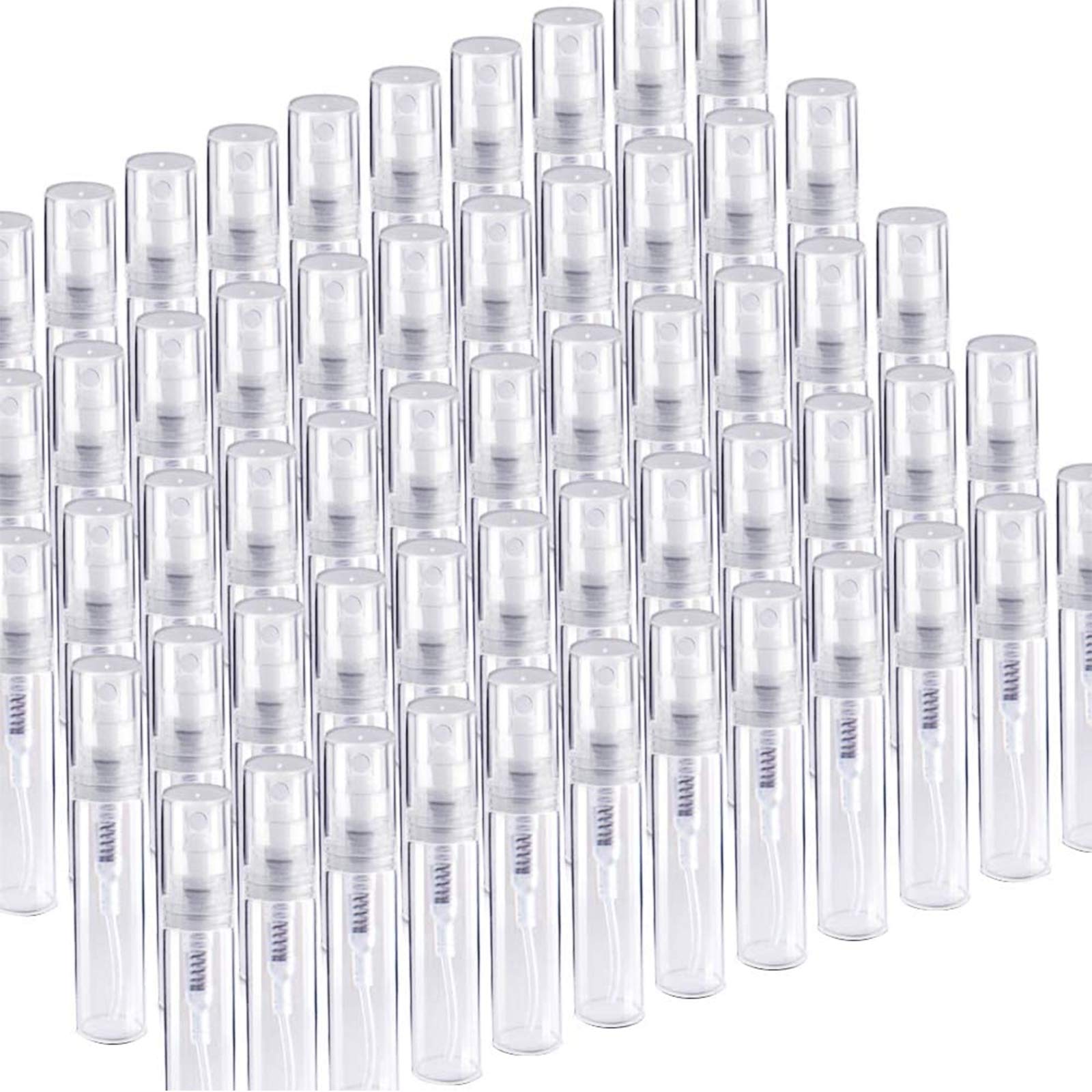 Fandamei botellita mini de 3ml, atomizador transparente, ideal para perfumes durante viajes.