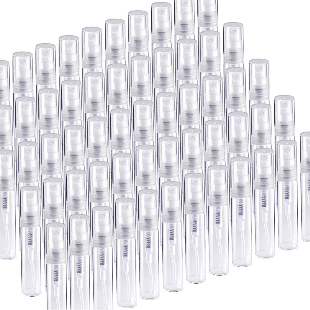 Fandamei botellita mini de 3ml, atomizador transparente, ideal para perfumes durante viajes.