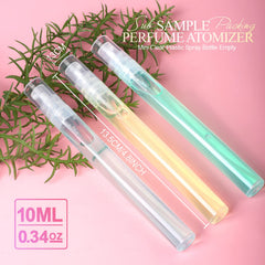 Botella plástica transparente Fandamei 10ml, recargable para uso diario de cosméticos.