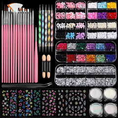 Brochas de arte Fandamei para uñas, ideal para dibujar líneas y patrones precisos.