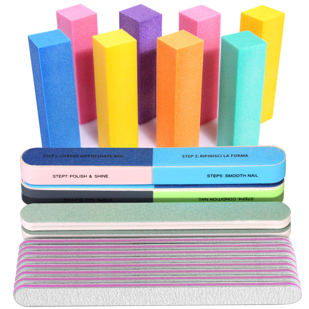 Buffer rectangular FANDAMEI para uñas, ideal para limar y preparar la superficie.