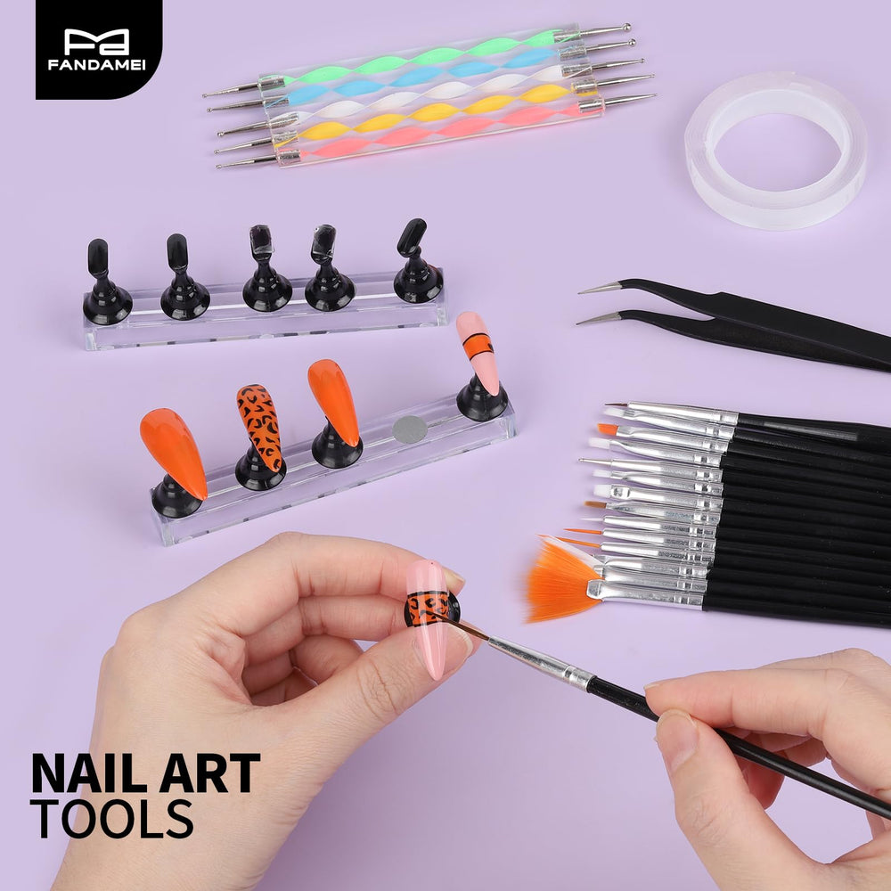 Conjunto de herramientas FANDAMEI para decoración de uñas, ideal para bricolaje.