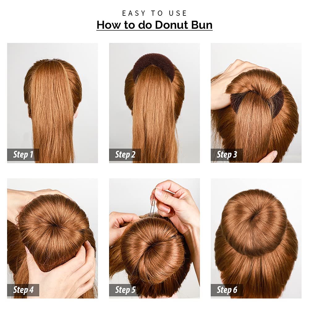 Fandamei: elásticos para cabello para fijar moños con comodidad.