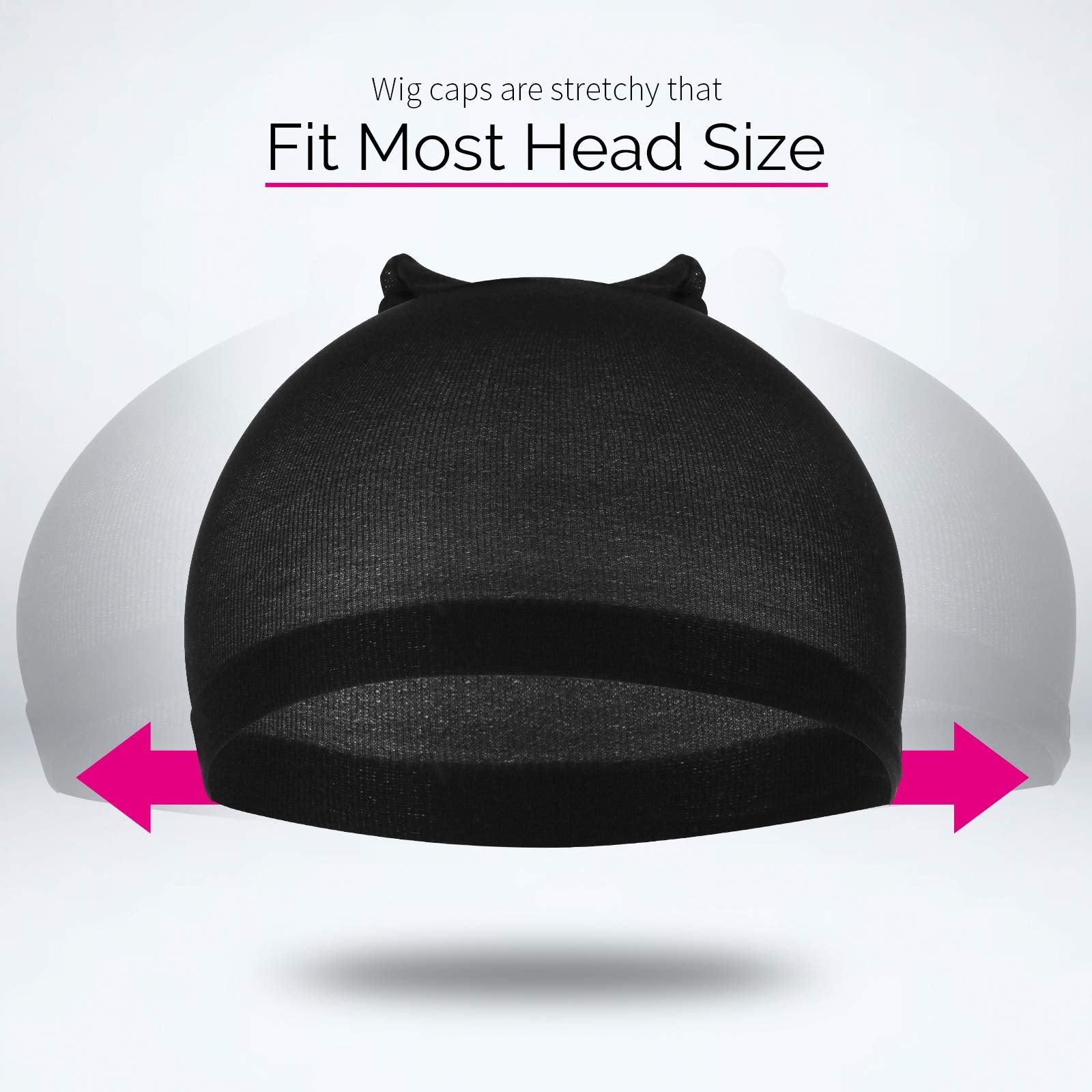 Gorra de peluca Fandamei, banda elástica amplia para mayor seguridad.