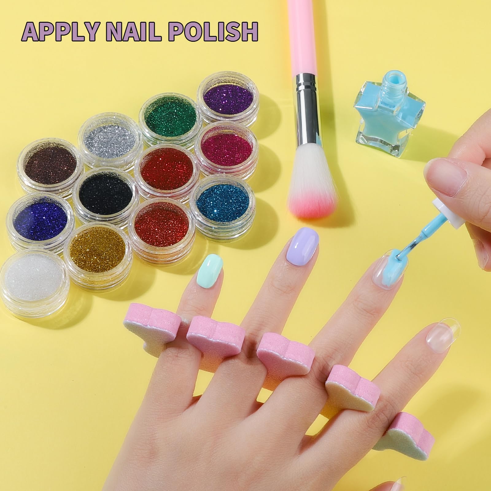 Herramientas de arte en uñas Fandamei, kit práctico para proyectos caseros.