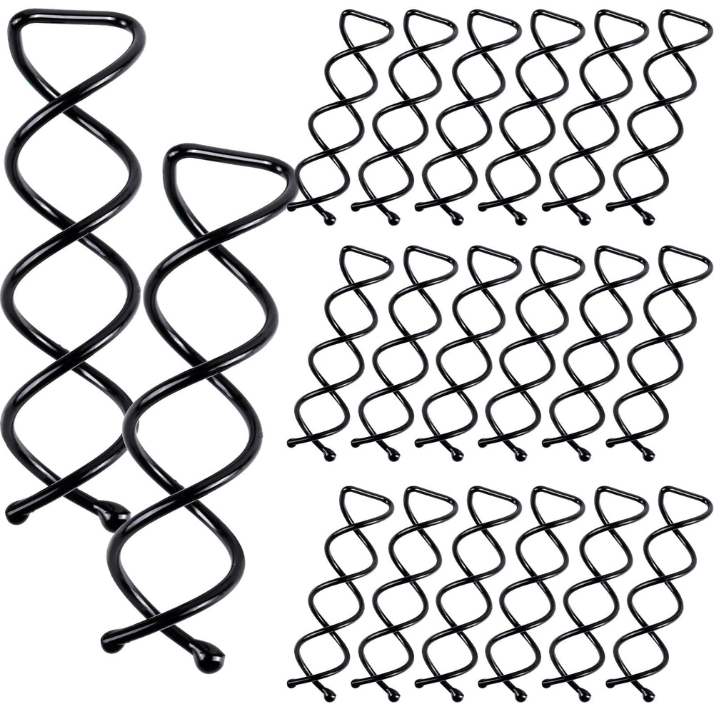 Fandamei horquillas espirales 20 piezas, conjunto seguro para peinados