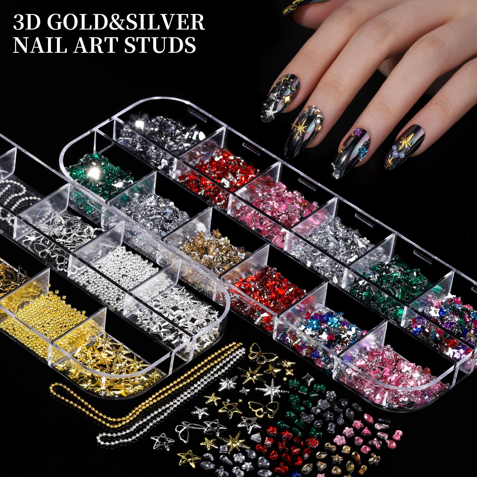 Fandamei mini nail art charms for delicate details