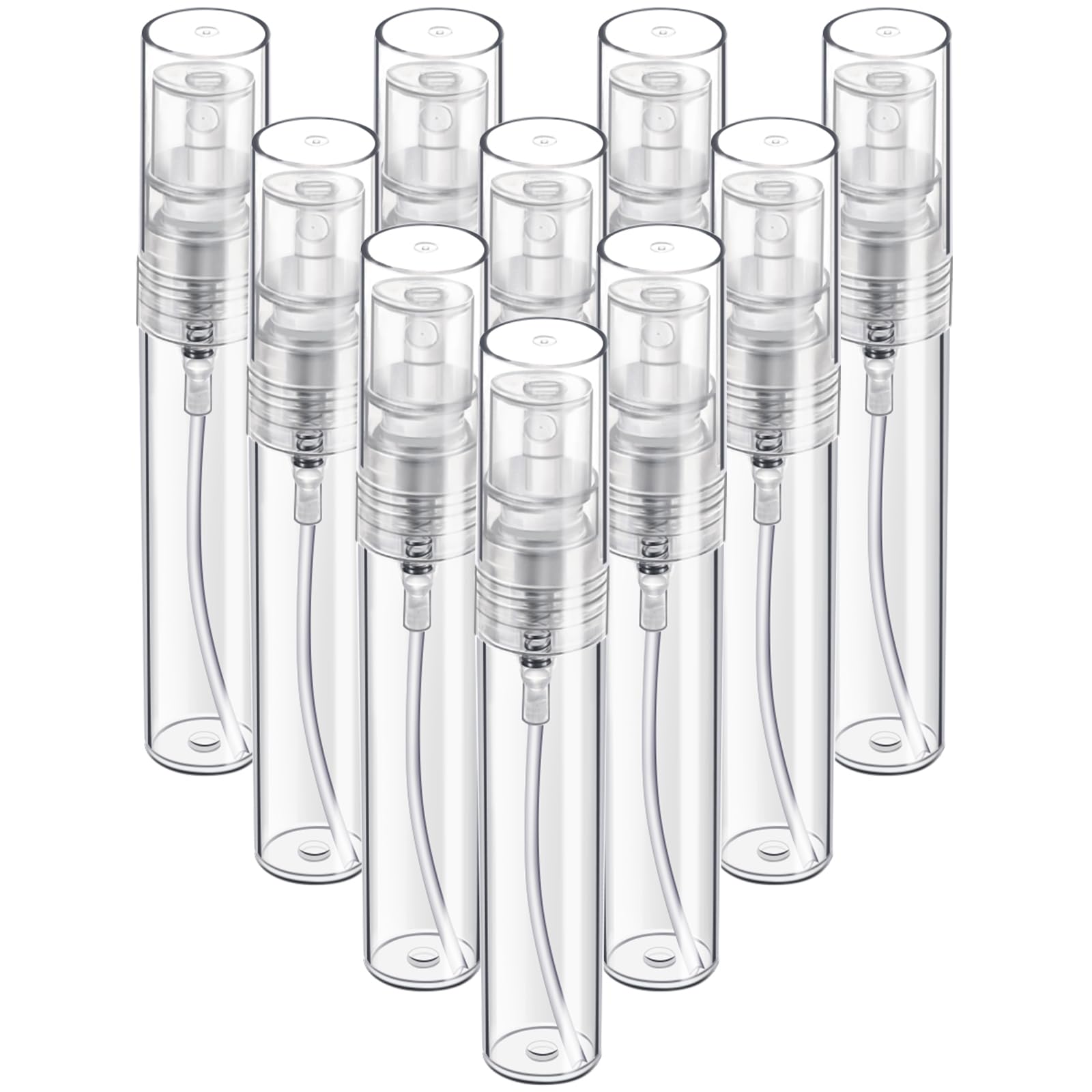 Conjunto de 10 mini atomizadores Fandamei 5ml, ideal para viajar.