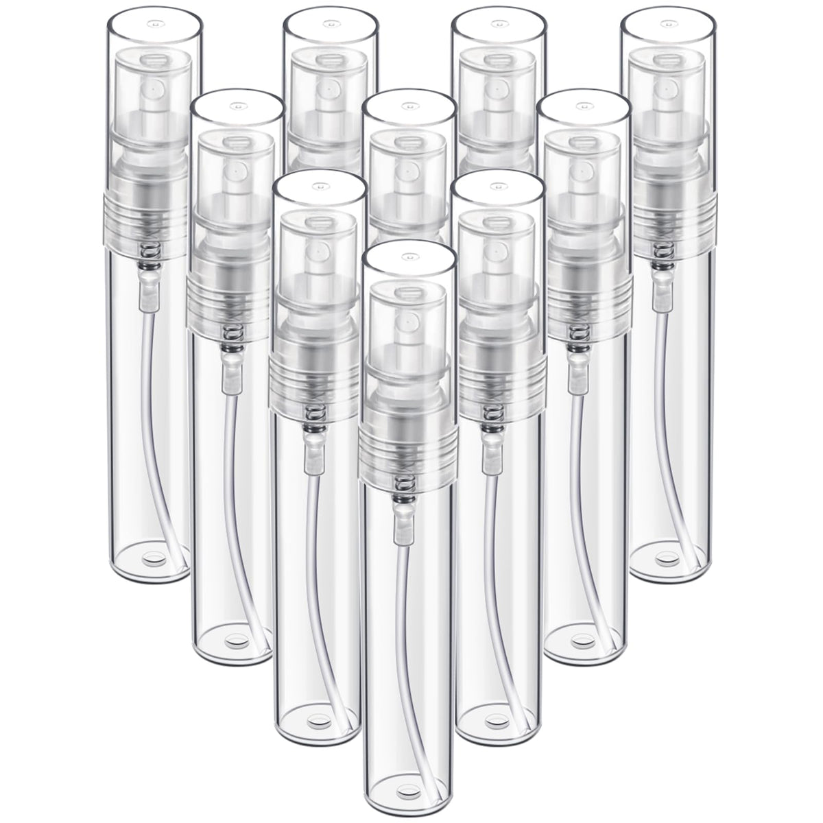 Conjunto de 10 mini atomizadores Fandamei 5ml, ideal para viajar.