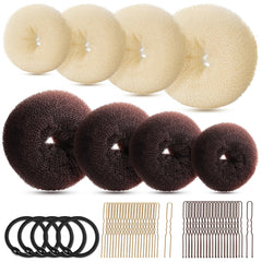 Fandamei: molde donut extragrande para moño estable y duradero.