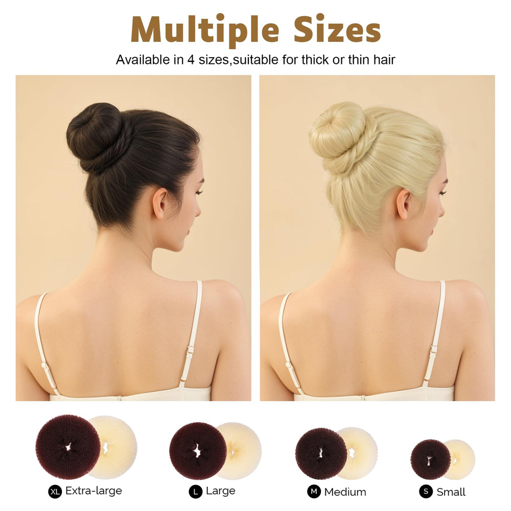 Fandamei: molde donut grande para moños voluminosos y duraderos.
