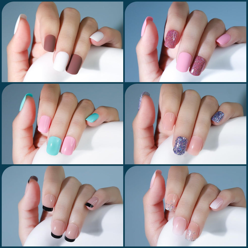 Fandamei nail file and sticks included for precise sizing and shaping.