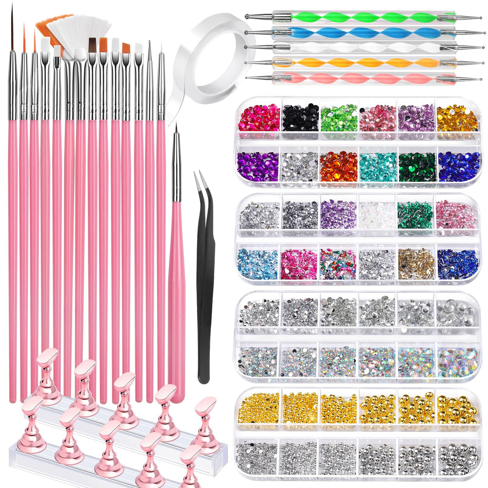 Pinceles Fandamei para arte de uñas acrílicas, trazos finos y consistentes.