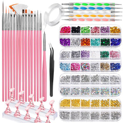 Pinceles Fandamei para arte de uñas acrílicas, trazos finos y consistentes.
