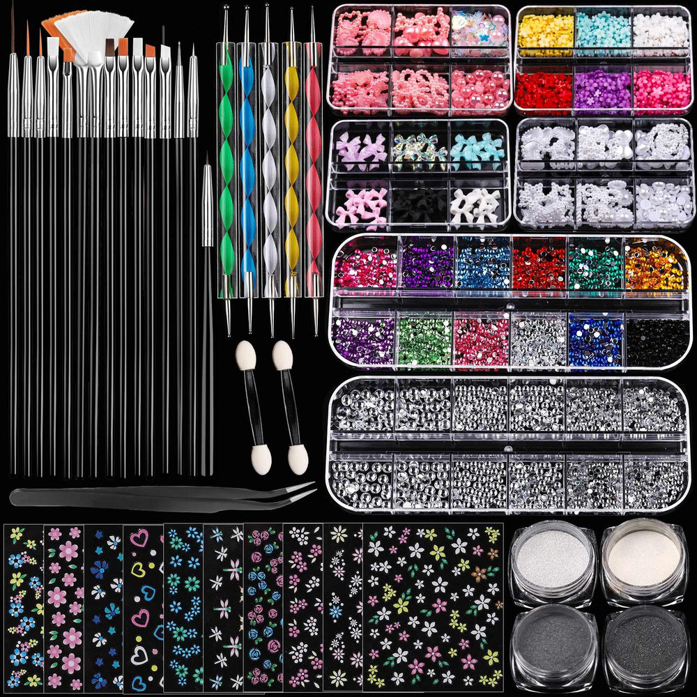 Pinceles de arte para uñas FANDAMEI para trazos precisos y acabado profesional