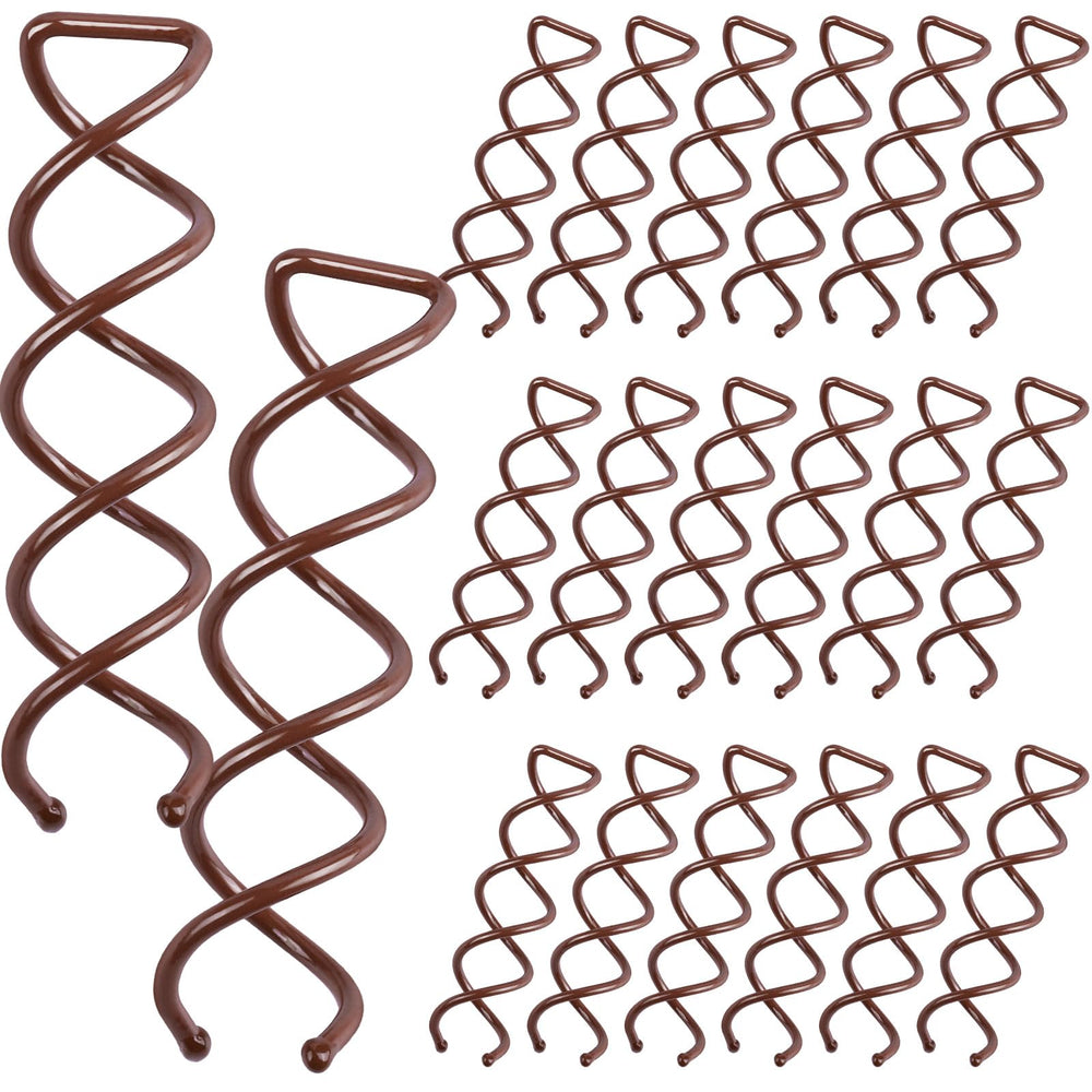 Fandamei pines espirales para pelo, conjunto de 20, agarre seguro para peinados duraderos.