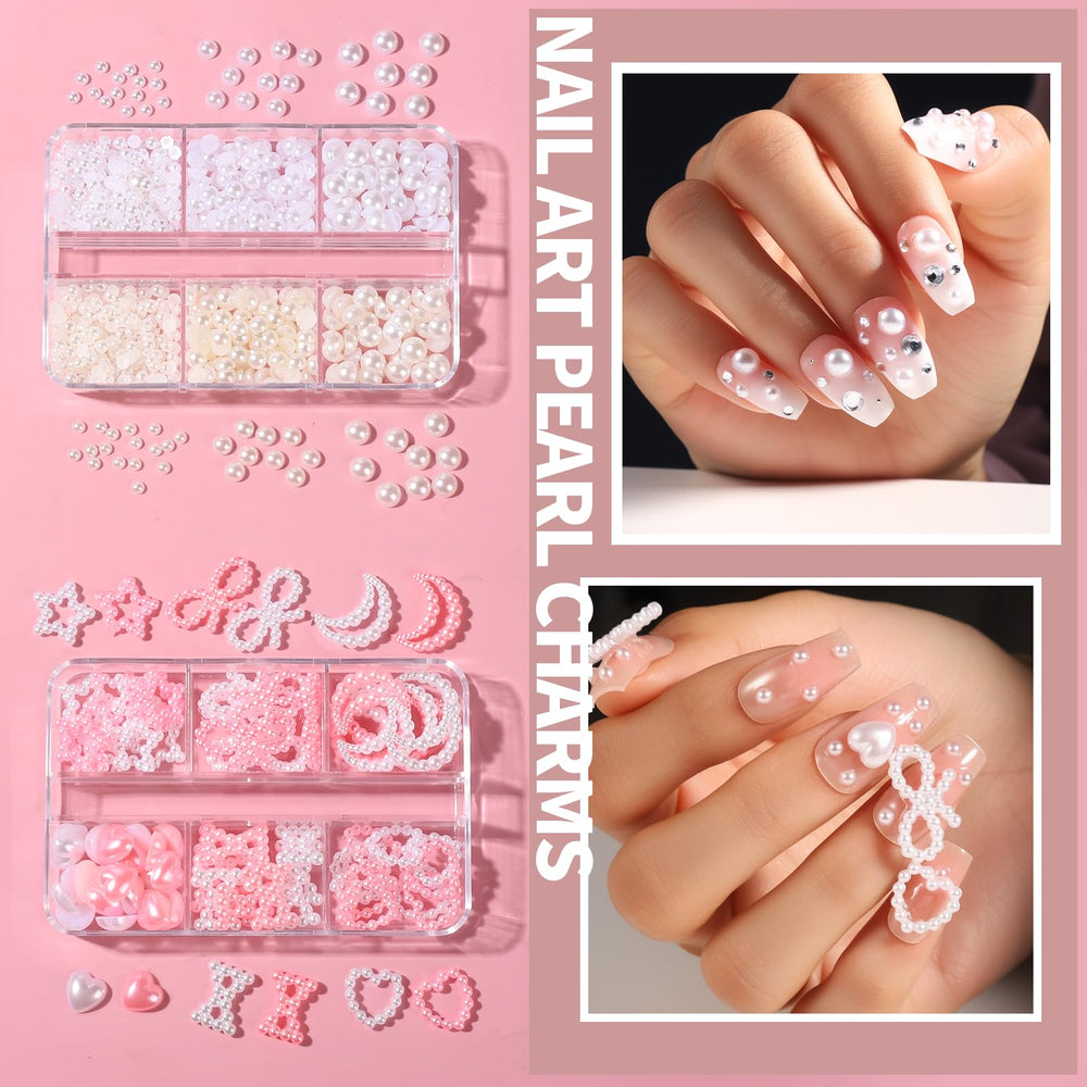Pinzas curvadas Fandamei para uñas, sujetan decoraciones con precisión.