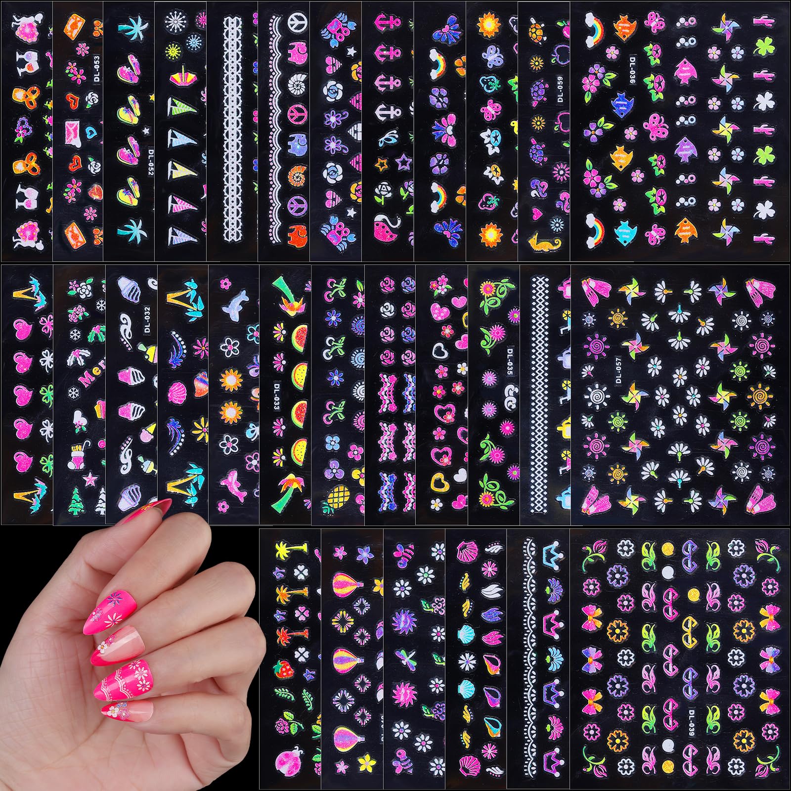 FANDAMEI uñas: 30 diseños en hojas para estilos creativos en casa