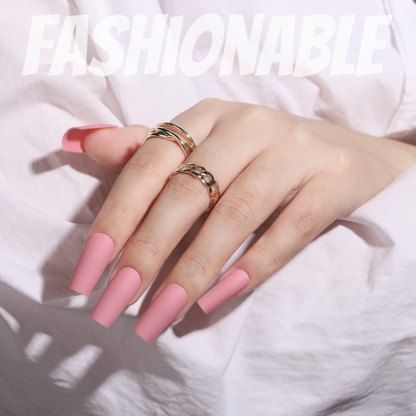 Uñas postizas FANDAMEI tono purpura, cuadradas medianas para ocasiones especiales.