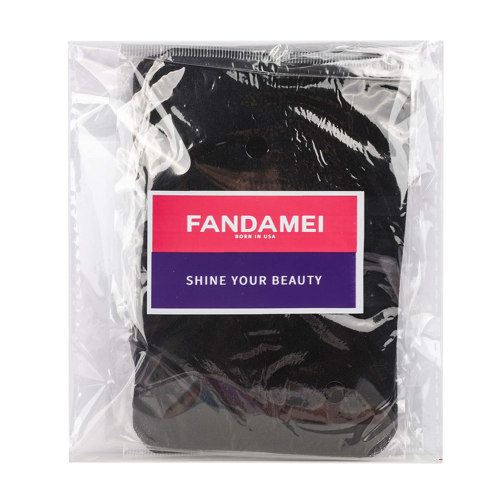 Gorro para peluca Fandamei de nylon negro, uso diario.