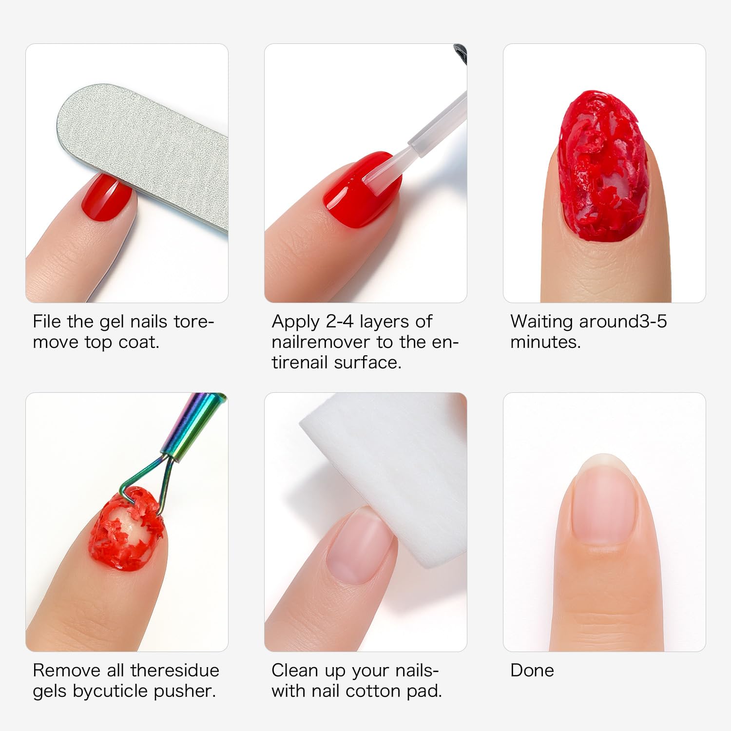 Fanisn acetone-free remover, 15ml bottle for safe use