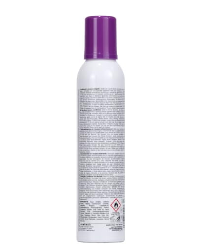 Fanola espuma tono morado, textura cremosa, aporta brillo y suavidad al cabello rubio