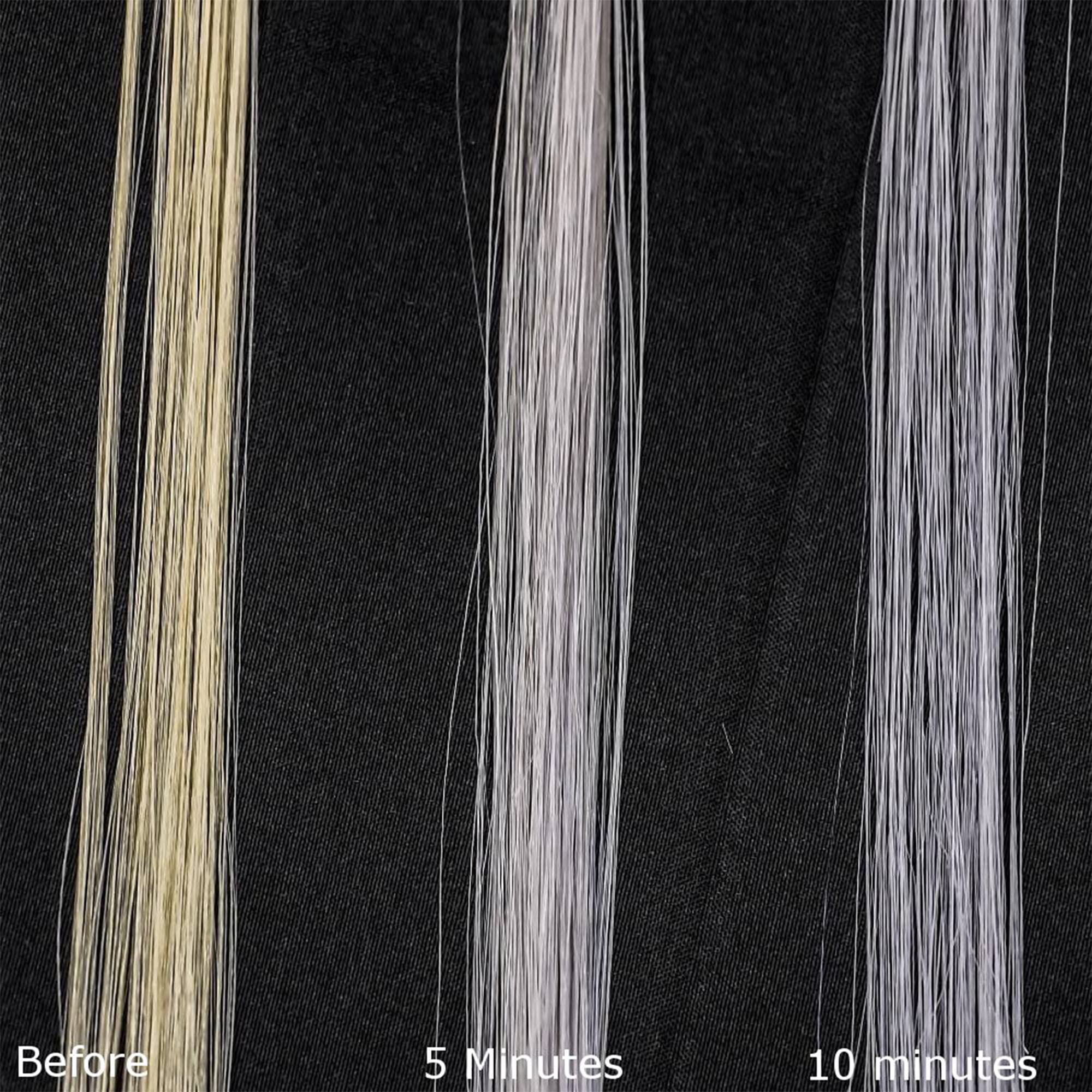 Cabello gris se ve más claro y uniforme con shampoo púrpura Fanola