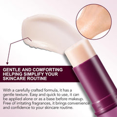 Fanshi Calcium Multi Balm Stick: aplicado en el contorno de ojos para un acabado luminoso.