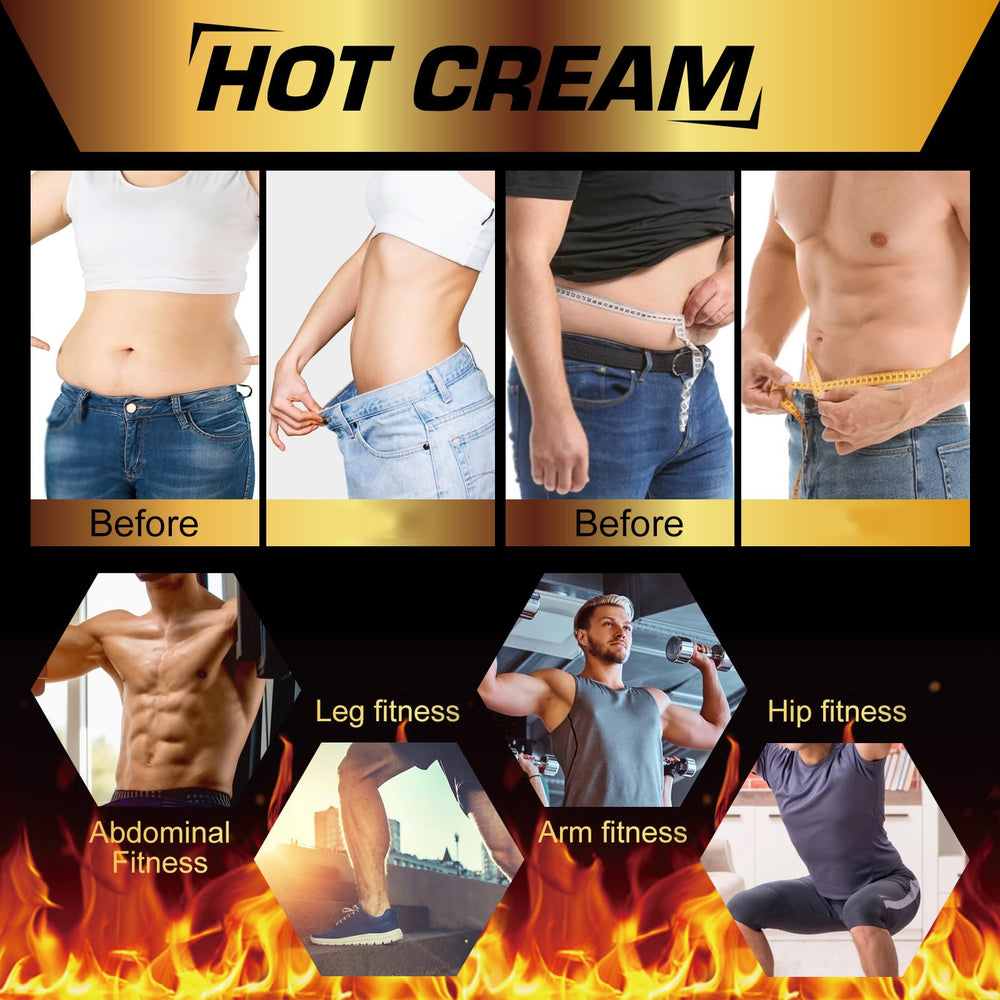 FANSHI Hot Sweat Cream, aplicación masaje: absorción rápida durante la sesión de entrenamiento.