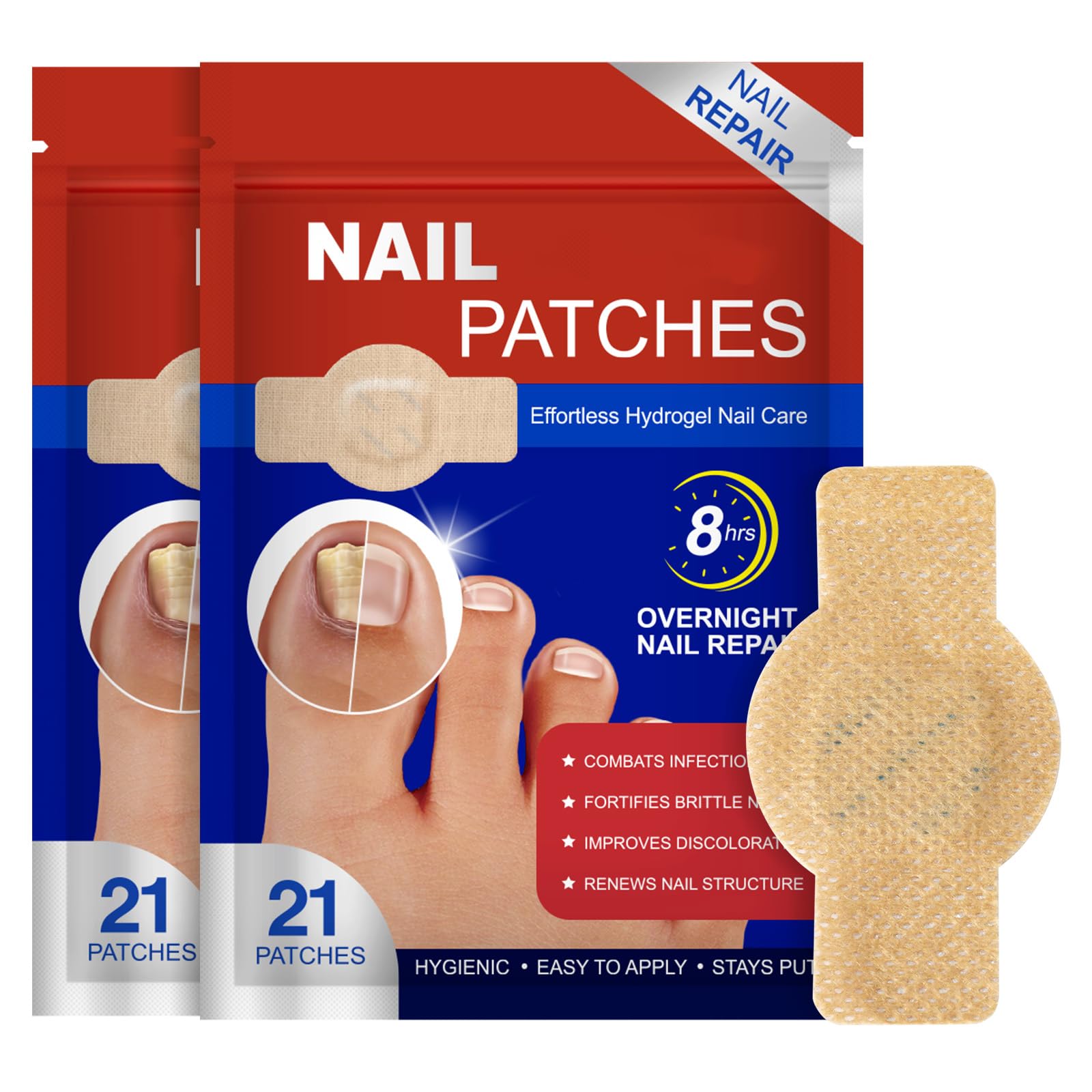 Parche FANSHI para uñas fúngicas en caja, inicio de cuidado suave
