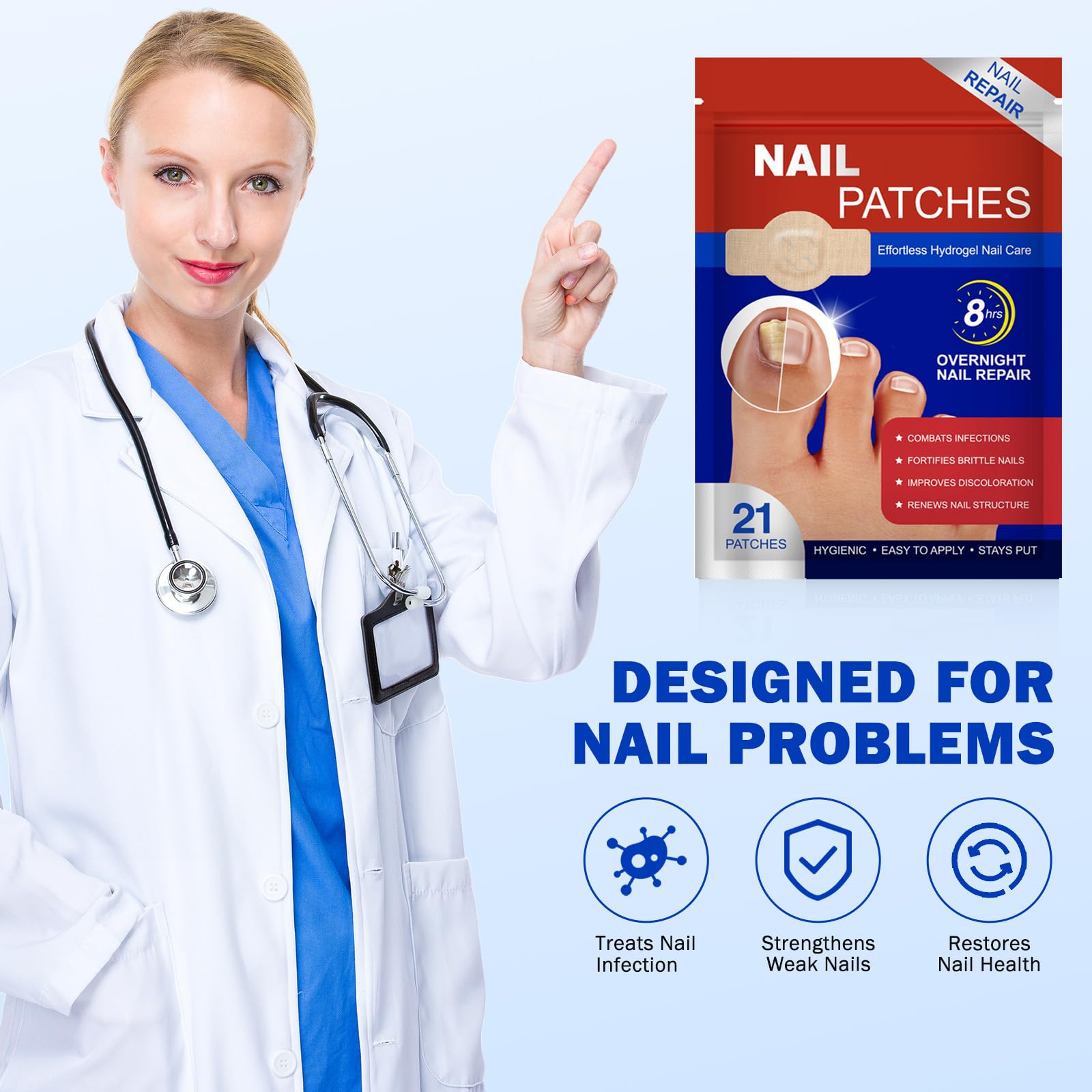 FANSHI portable patch kit for convenient travel nail care.